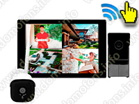 Комплект цветной Wi-Fi домофон TUYA с камерой СкайНет 1000 (1+1) 